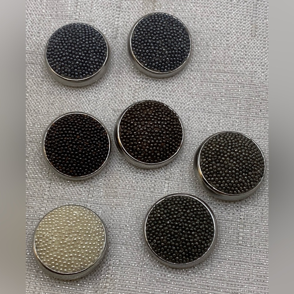 💗SALE - NEUTRALS-BRONZE, PEWTER, SILVER & CREAM - Snap Button Charms - 18mm/20mm